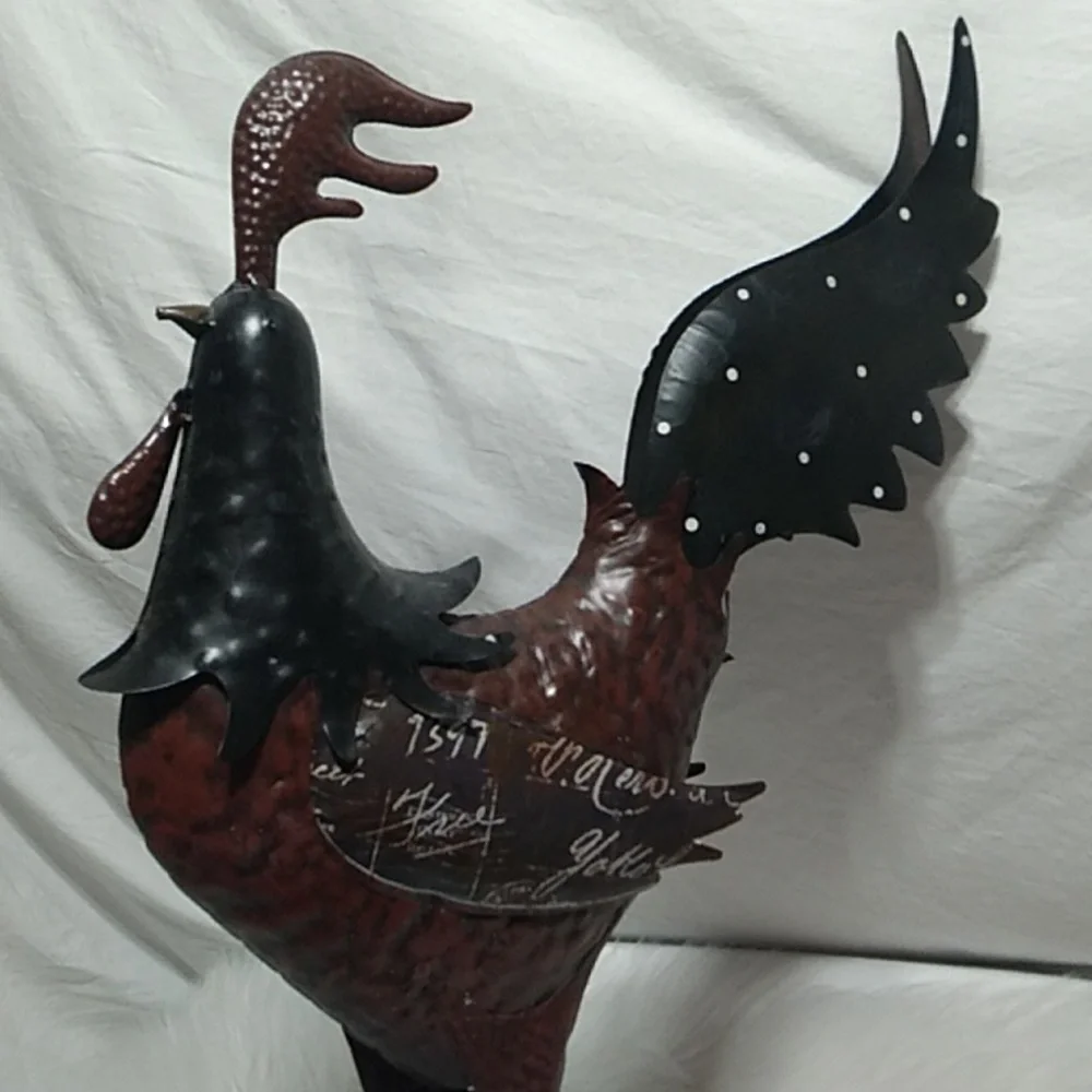 Metal Tall Rooster Home/Yard Decor GUC - Picture 10 of 16